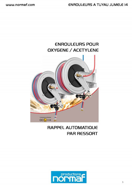 ENROULEURS POUR OXYGENE / ACETYLENE